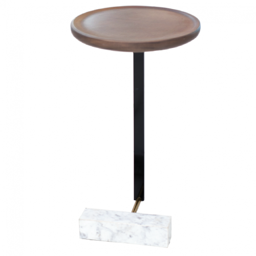 TRIFOLD DESIGN EARTH WHITE SIDE TABLE