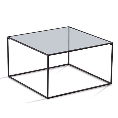 TRIFOLD DESIGN BOX COFFEE TABLE GLASS TOP